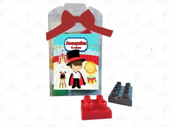 Bloco de Montar Circo Menino Personalizado - artesanato feito à mão por creativitybynina