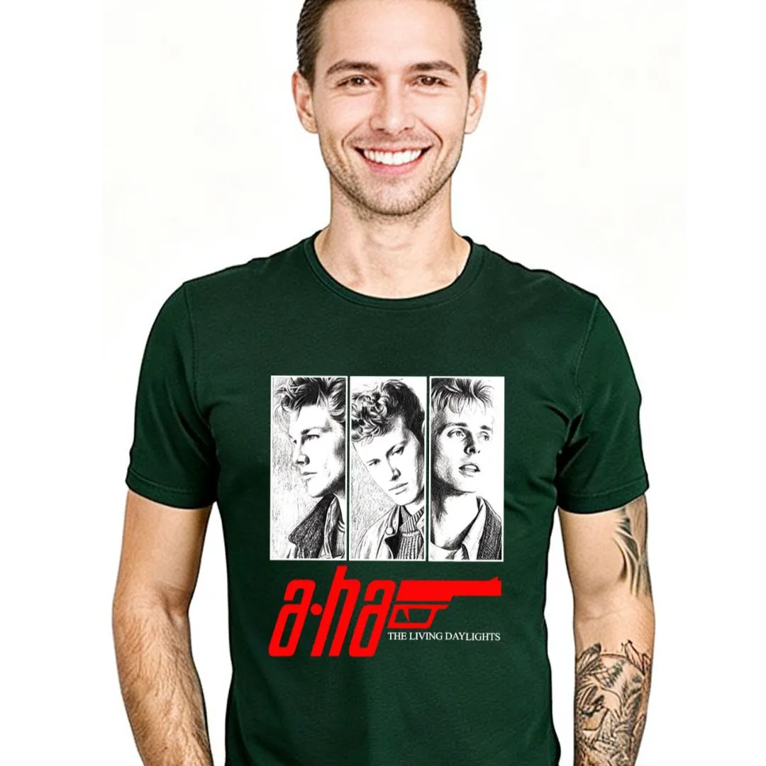 Camiseta camisa a-Ha 007 banda New Wave anos 80, estampa exclusiva tamanhos unisex - foto 3