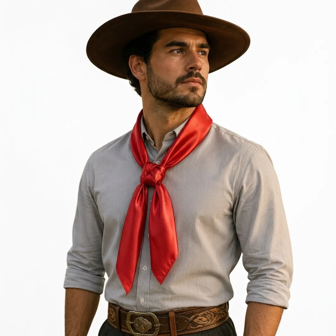 Lenço Gaúcho 90x90 Cetim CTG Peão Prenda Festa Rodeio Tradicional - foto 2