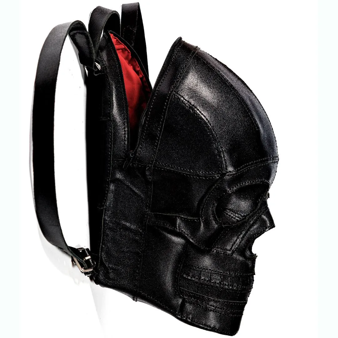 Mochila em couro natural e Sintético - caveira estampa piedupoule - foto 5
