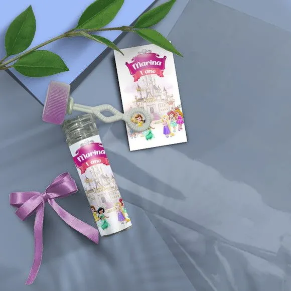 Bolha de Sabão - Princesas Disney Personalizado