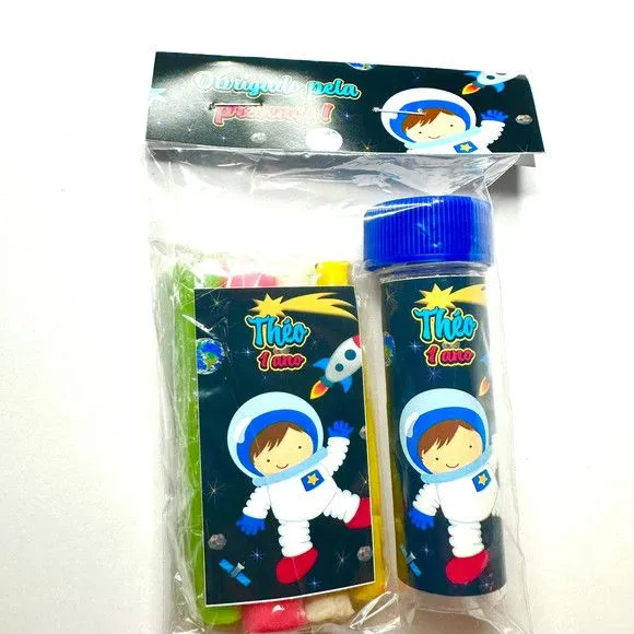 Kit Massinha + Bolha Astronauta Personalizado - foto 2
