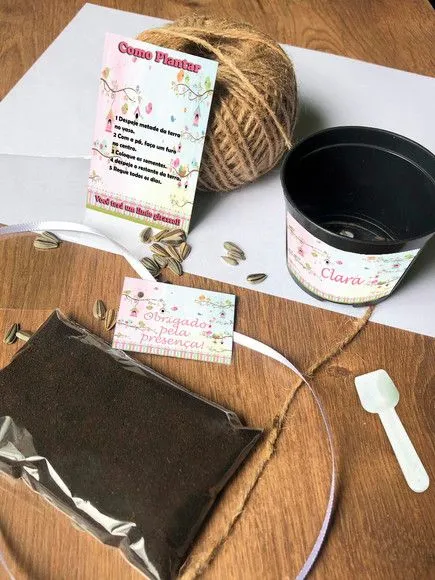 Kit Plantar Bosque Ecológico Personalizado - artesanato feito à mão por creativitybynina