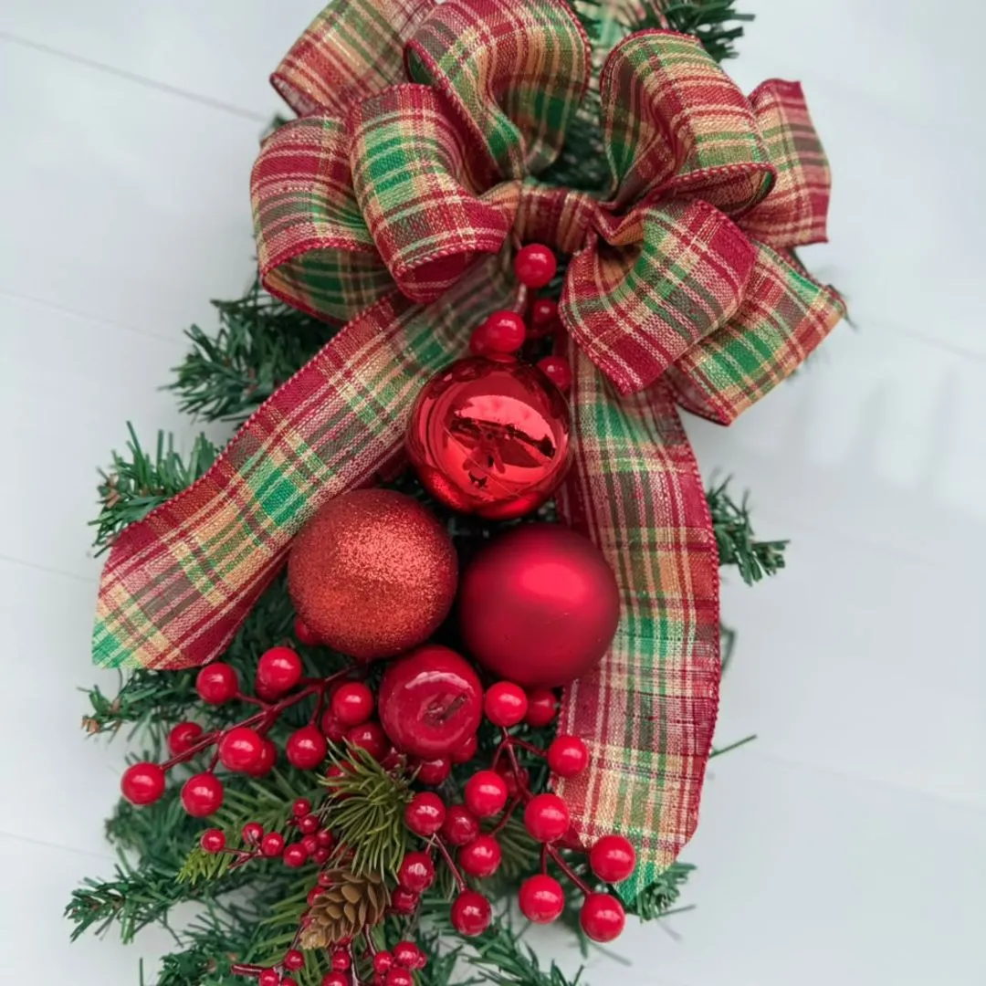 Escapulário de Porta em Festão para Natal - foto 3