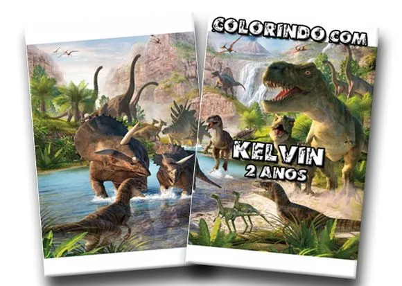 Lembrancinha de aniversário Dinossauros - artesanato de PAPCRIE