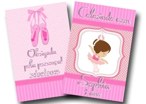 Revista colorir Bailarina 14x10