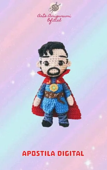 Receita Dr. Estranho Amigurumi - artesanato feito à mão por Arte Amigurumi Oficial