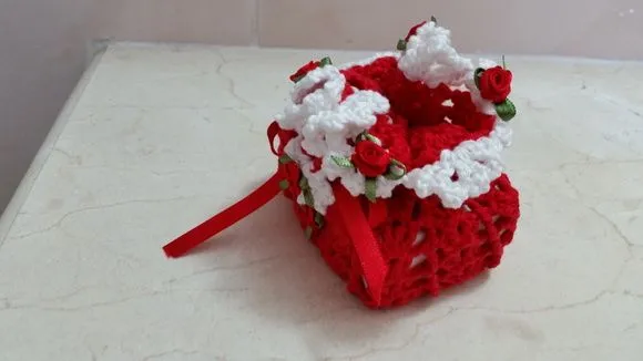 Sachê Porta Sabonete Tomate com Branco - foto 3