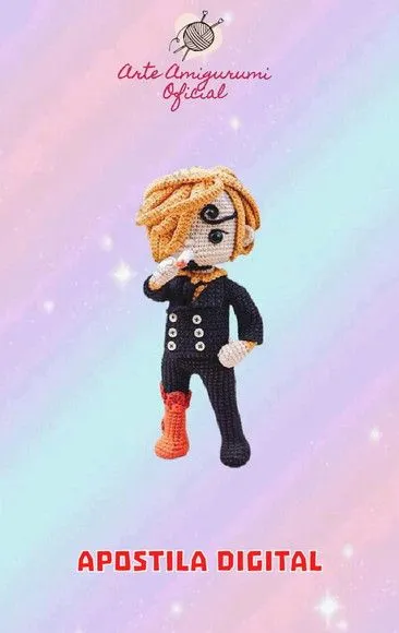Receita Sanji Onigashima - Amigurumi - artesanato feito à mão por Arte Amigurumi Oficial