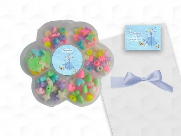 Kit Miçangas Cinderela Personalizada - artesanato feito à mão por creativitybynina