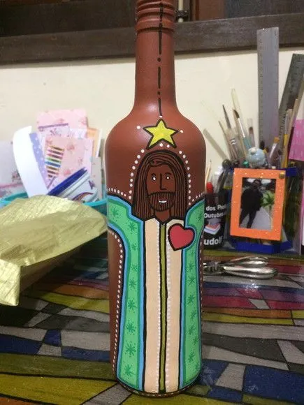 Garrafa Decorativa - Jesus Cristo do Abraço - foto 3