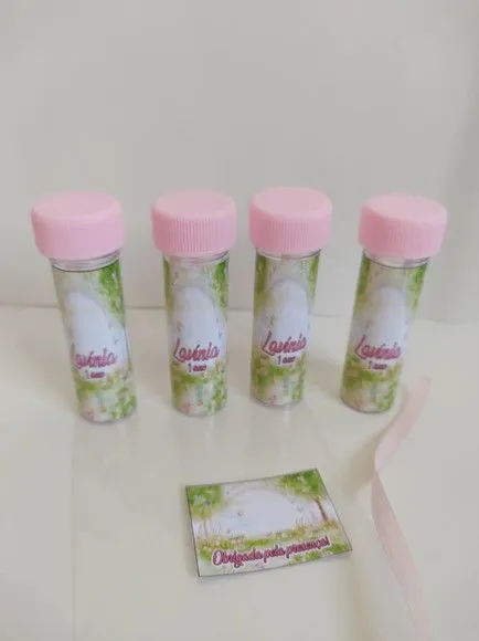 Bolinha de Sabão Jardim Encantado Personalizado - artesanato feito à mão por creativitybynina