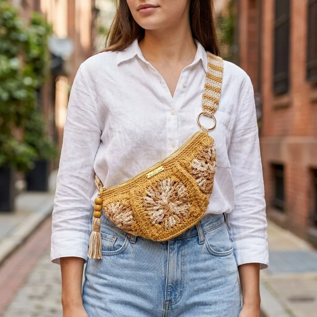 Bolsa/pochete fio barroco  com porta oculos - foto 3