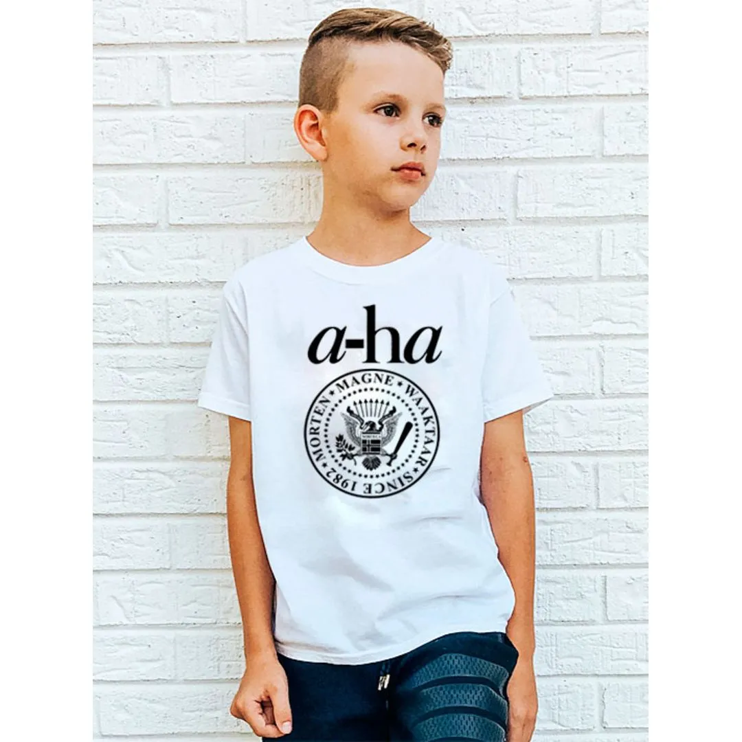 Camiseta a-Ha Take On Me logo , estampa exclusiva, 100% algodão (cópia) - foto 4