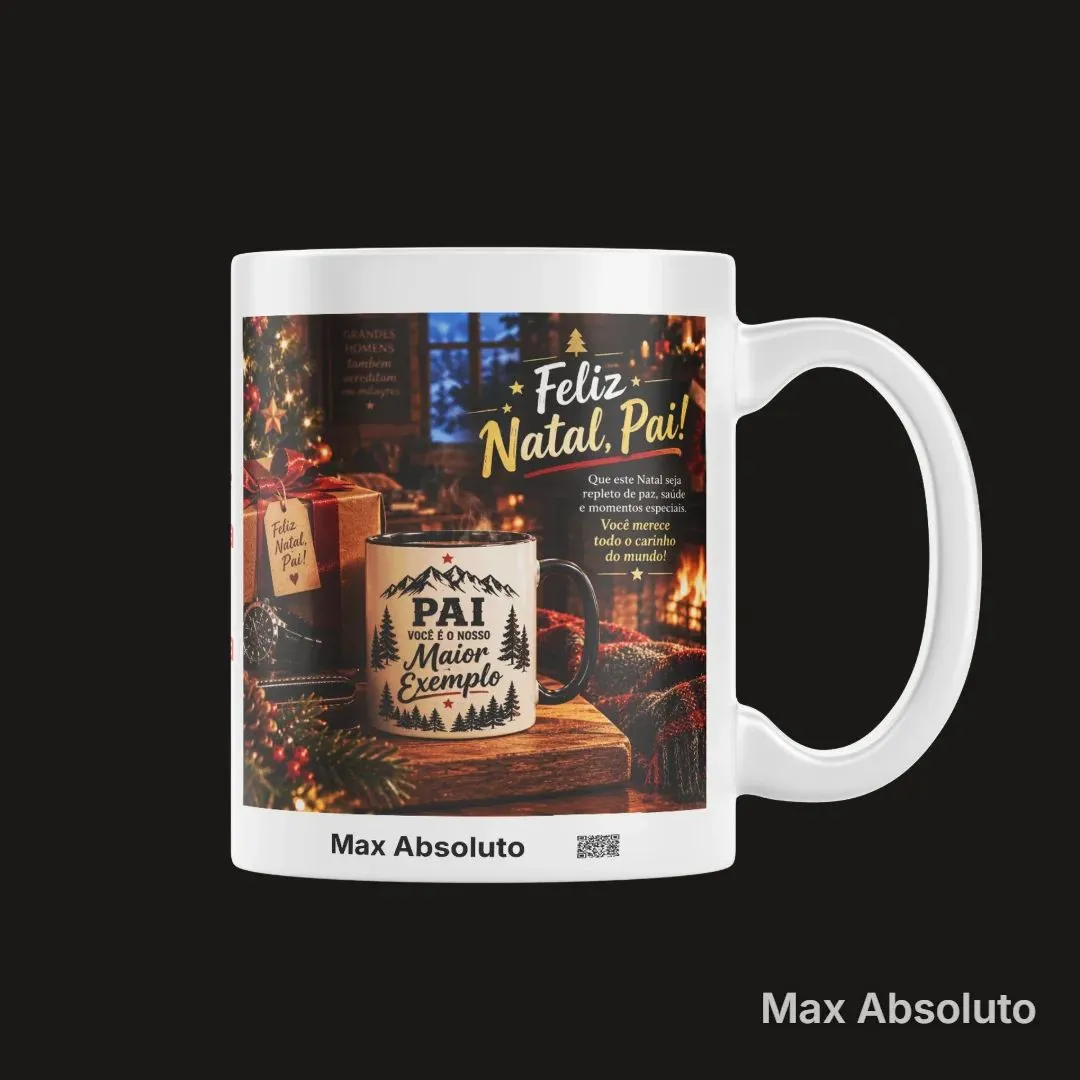 Caneca Feliz Natal Pai 325ml - foto 4