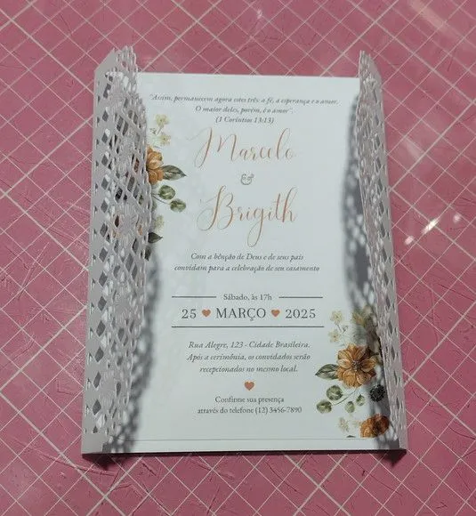 Convite de Casamento - Renda do Amorzinho - foto 5