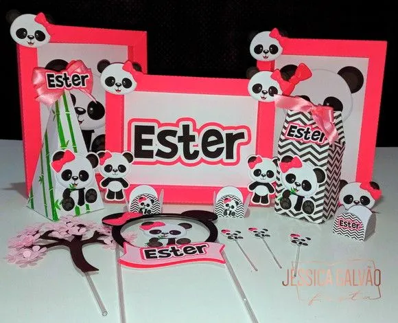 Kit Festa Pandinha 40 itens