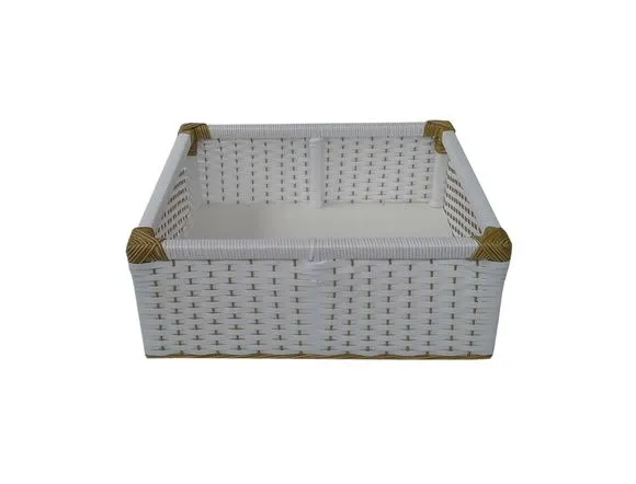 Cesto Sint. Branco e Bananeira 45x45x20 - foto 2