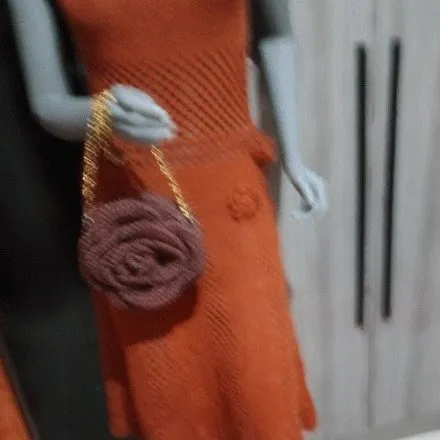 vestido flores amorecroche - artesanato de Joceli Cristina