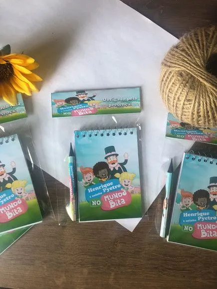 Bloquinho Mundo Bita Personalizado. - artesanato feito à mão por creativitybynina