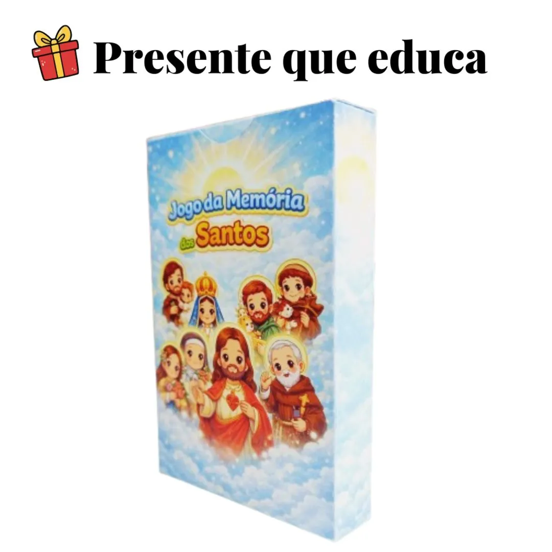 Jogo da Memória Católico Infantil Santos Educativo JD Arte - foto 2