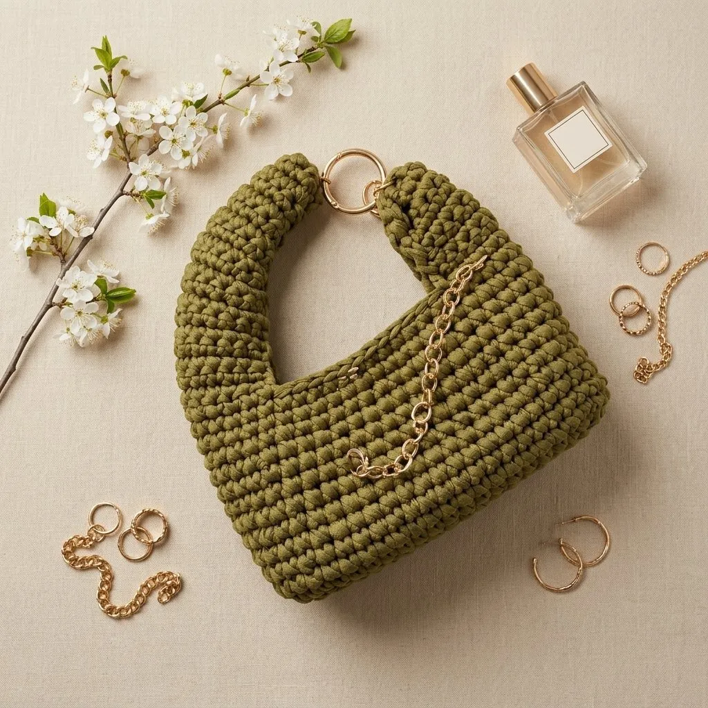 Bolsa croche  fio malha - foto 2