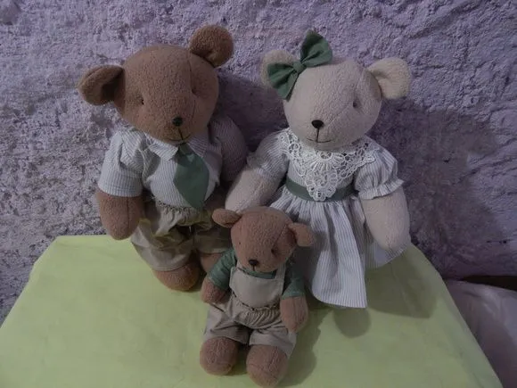 Família Urso - feito à mão por Ateliê cantinho do bebê