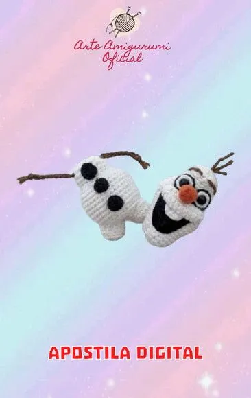 Receita Olaf Amigurumi - artesanato feito à mão por Arte Amigurumi Oficial