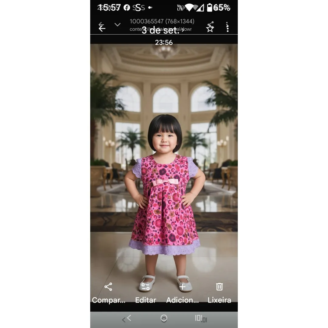 Vestido infantil - artesanato de Ateliê Sonhos e Fantasia