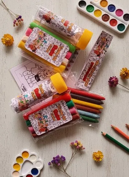 Kit Massinha + Giz + Bolha - Turma da Monica Personalizado - artesanato feito à mão por Mi Papelaria Criativa