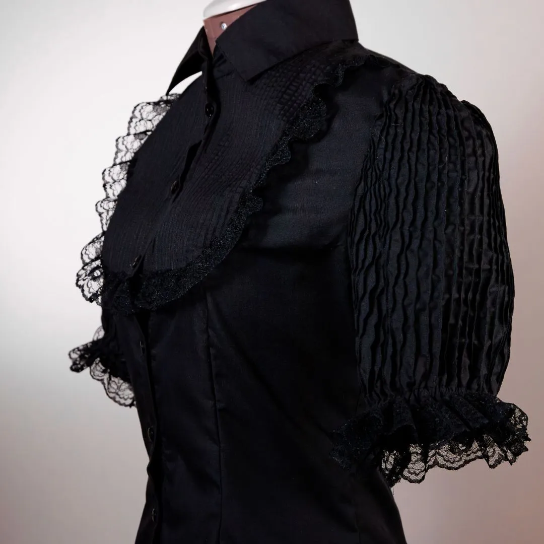 Blusa feminina estilo vitoriano e gotico - foto 3