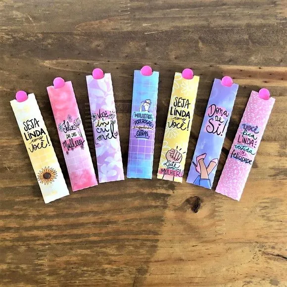 Mini Lixa Personalizada Dia da Mulher - artesanato de Fina Essência Papelaria Personalizada