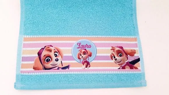 Toalha de mão personalizada princesas - foto 2