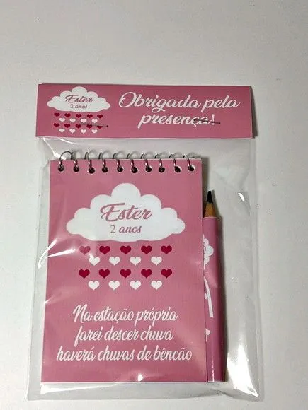 Bloquinho Chuva de Amor personalizado. - foto 3