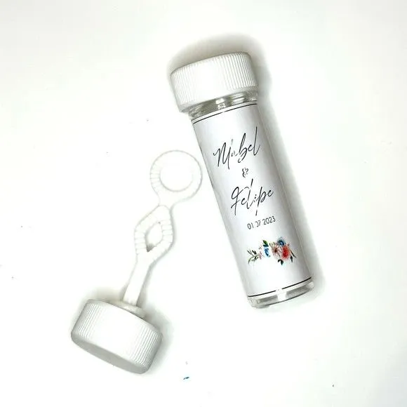 Bolinha de Sabão Casamento Personalizada - foto 2