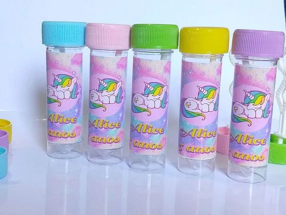 Bolinha de Sabão Unicórnio Personalizada - foto 2