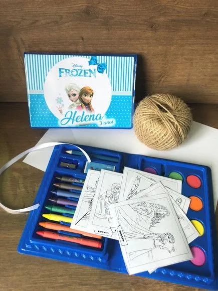 Estojo de Pintura Frozen Personalizado - artesanato feito à mão por creativitybynina