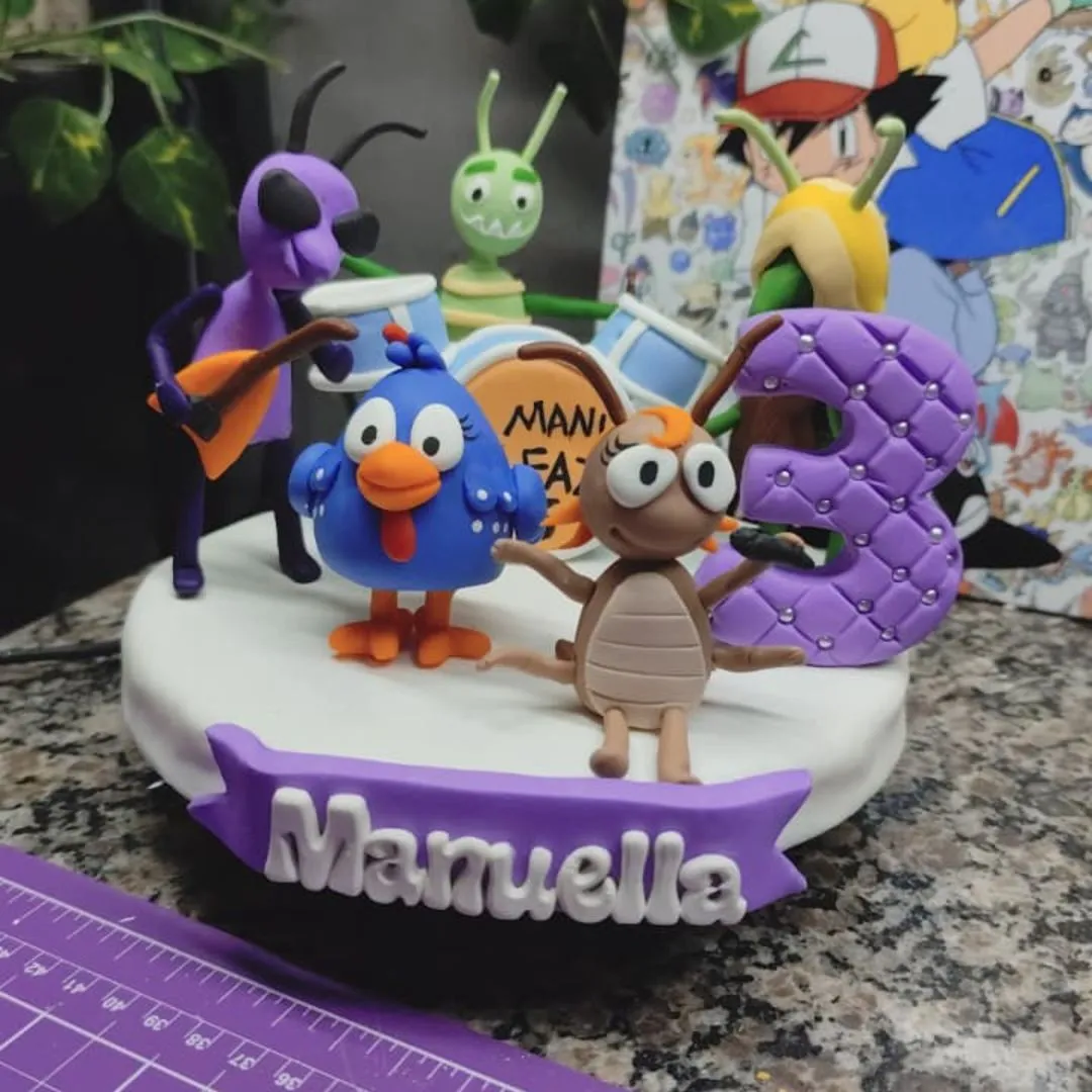 Vela de Biscuit Galinha Pintadinha