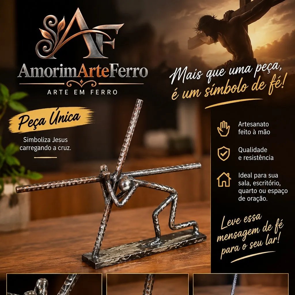 caminho do calvário - artesanato feito à mão por AmorimArteferro