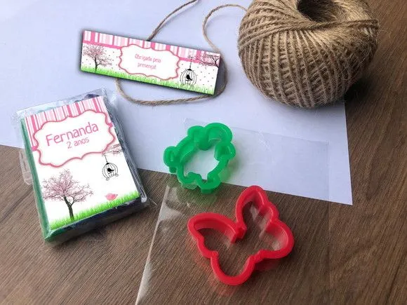 Massinha Modelar Jardim Encantado Personalizada - artesanato feito à mão por creativitybynina