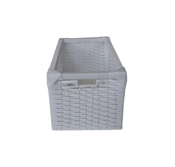 Cesto Gaveta Sintético Branco 20x28x25