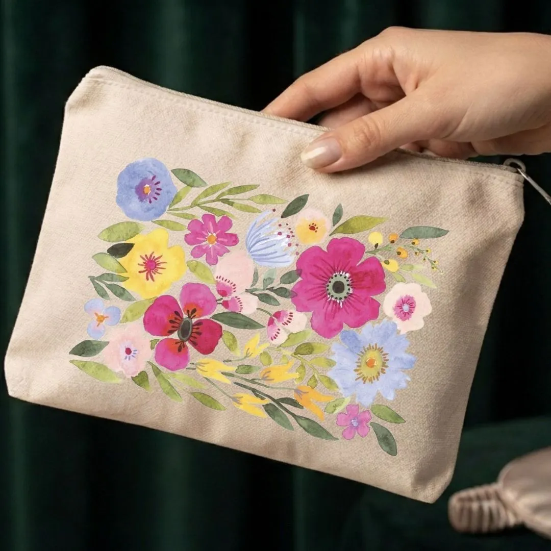 Kit Ecobag com Nécessaire Presente Feminino Criativo Jardim das flores - foto 3