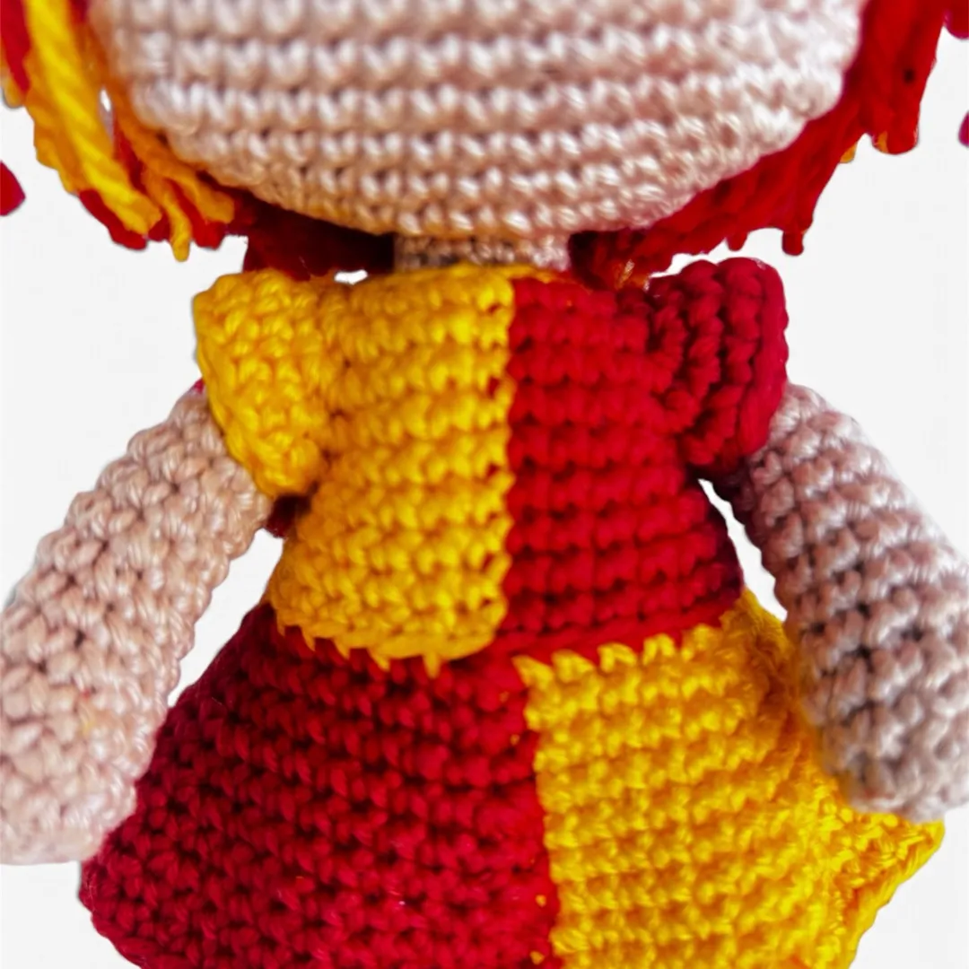 Boneca Emília do Sítio do Pica Pau Amarelo em amigurumi, crochê - foto 2