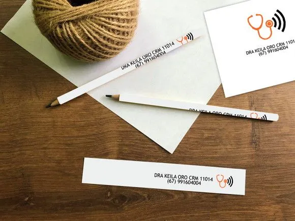 Lápis Empresa Personalizado - artesanato feito à mão por creativitybynina