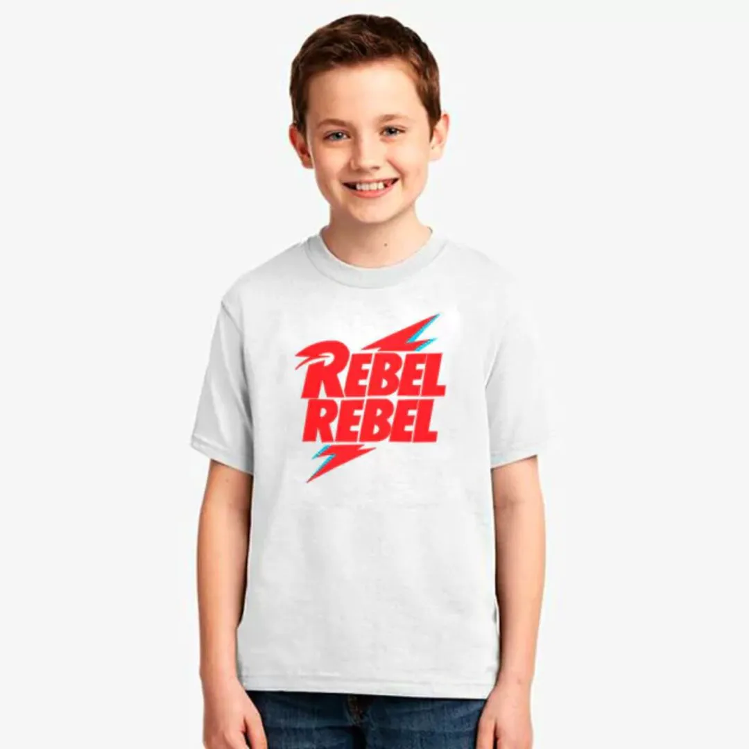 Camiseta David Bowie, estampa Rebel rebel, 100% algodão - foto 2