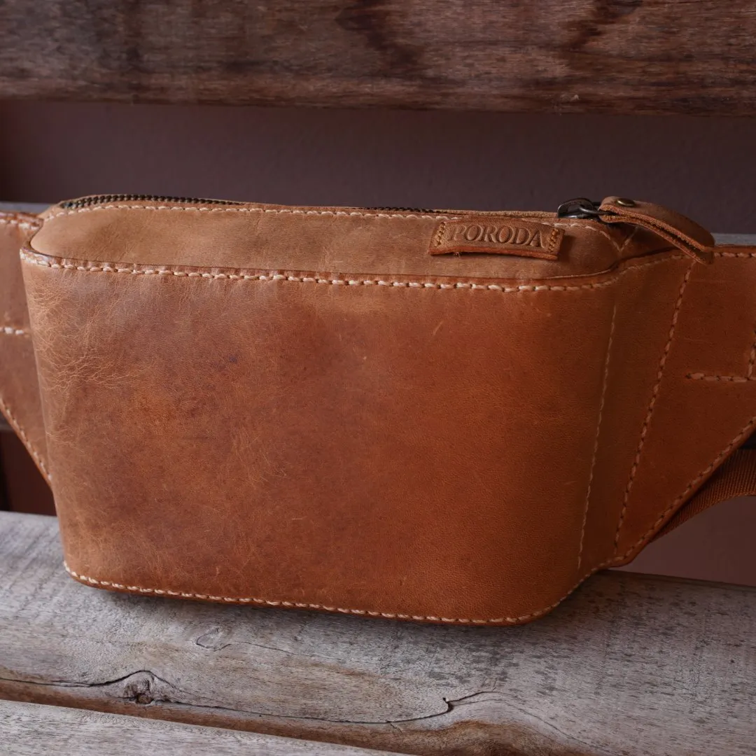 Bolsa Pochete Couro Legitimo Crazy Horse - foto 7