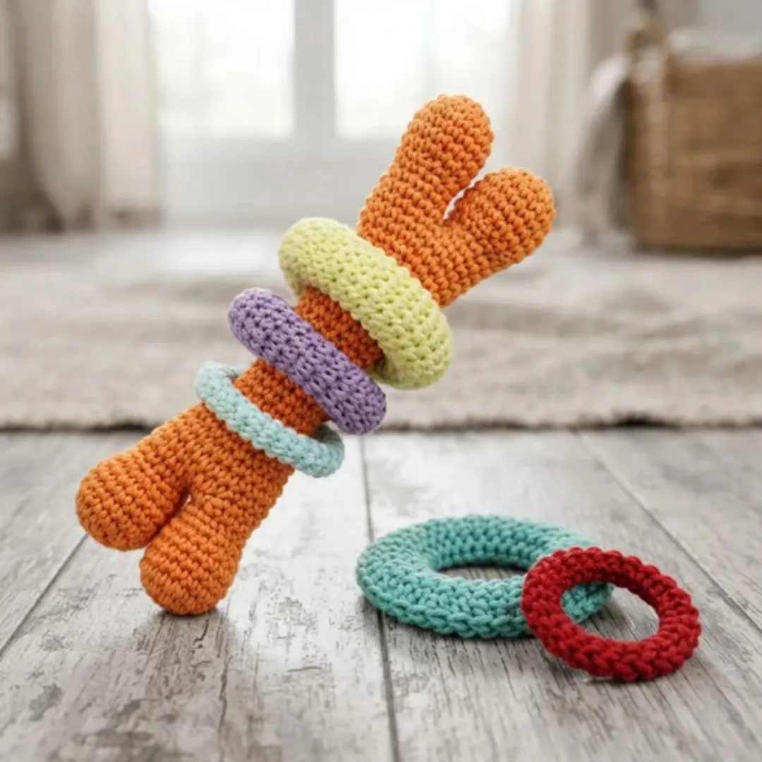 Osso Amigurumi Com Argolas Para Pets - foto 3
