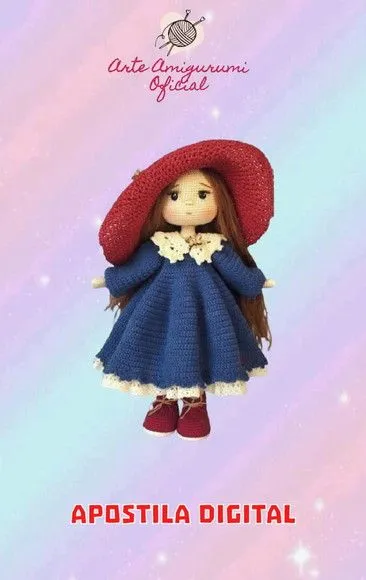 Receita Boneca Jasmim - Amigurumi - artesanato feito à mão por Arte Amigurumi Oficial