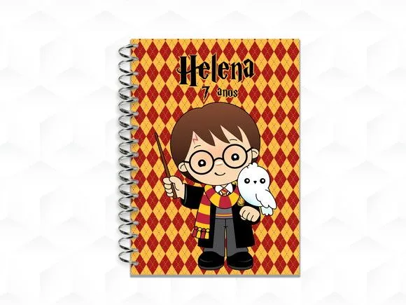 Bloquinho Grande Harry Potter Personalizado. - artesanato feito à mão por creativitybynina