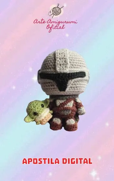 Receita Mandaloriano Amigurumi - feito à mão por Arte Amigurumi Oficial